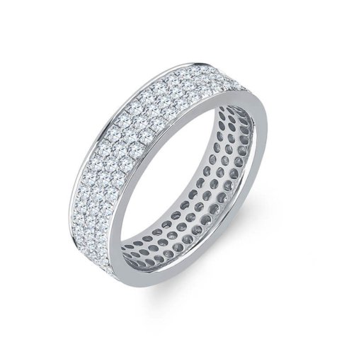 a diamond set wedding ring